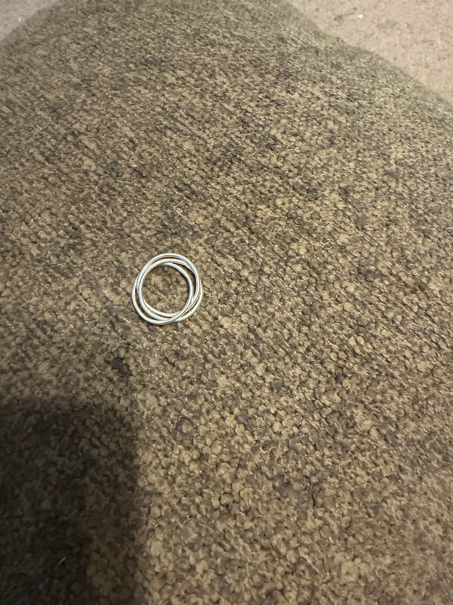 Silver Interlocking Rings