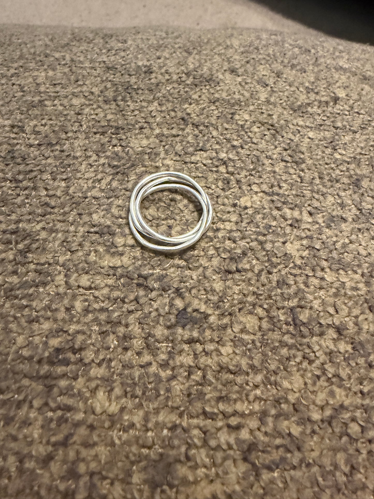 Silver Interlocking Rings