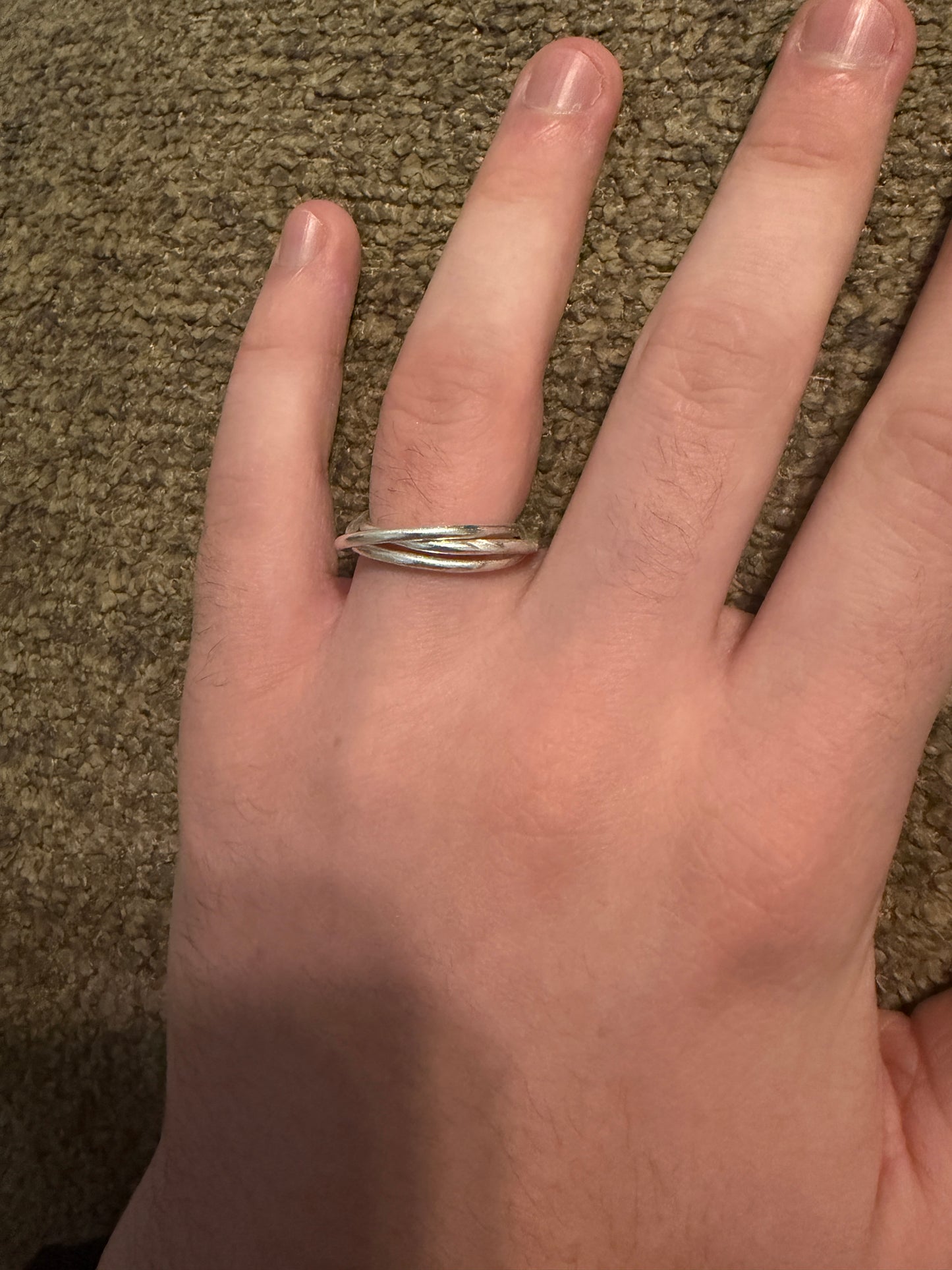 Silver Interlocking Rings