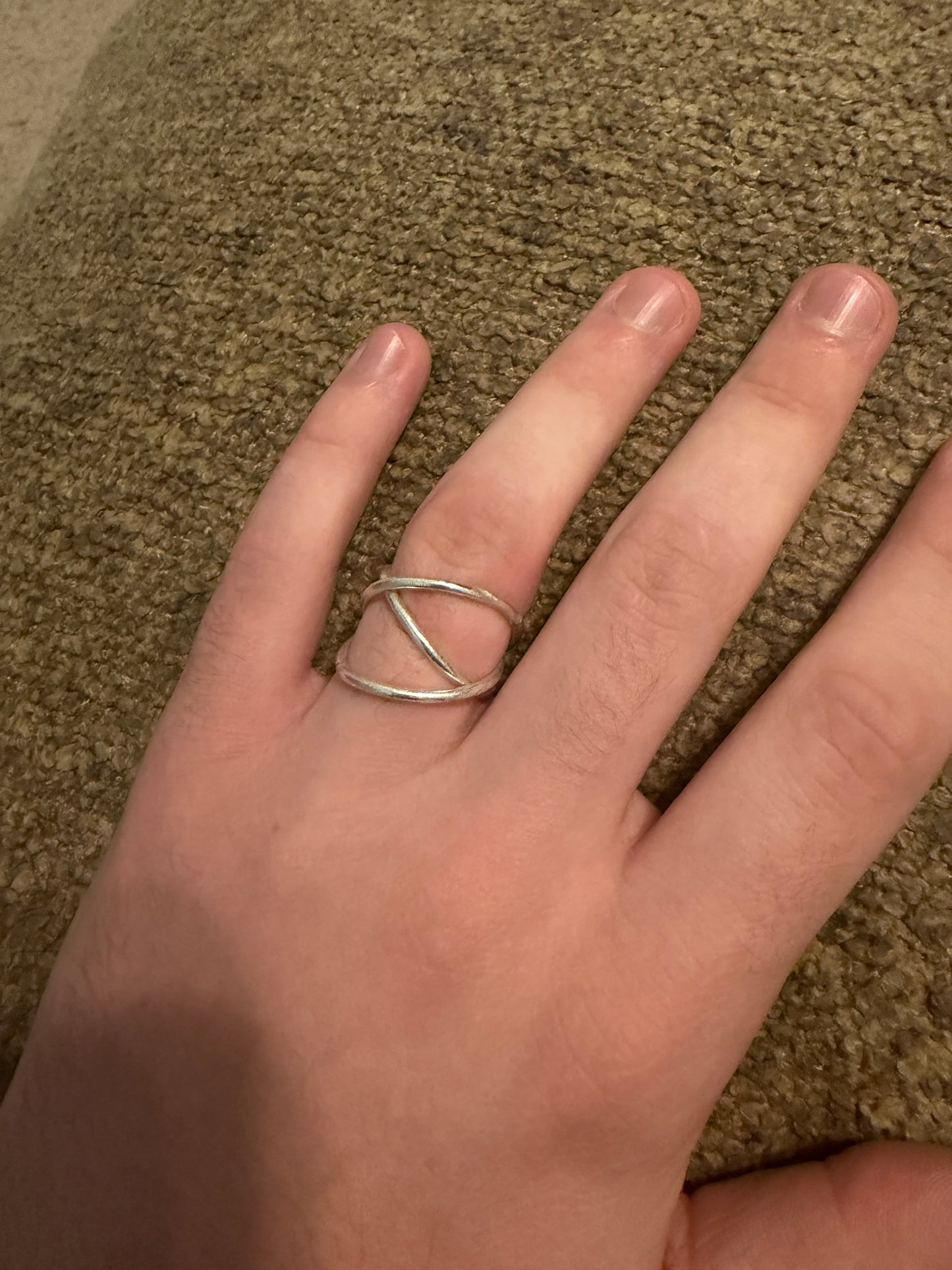 Silver Interlocking Rings